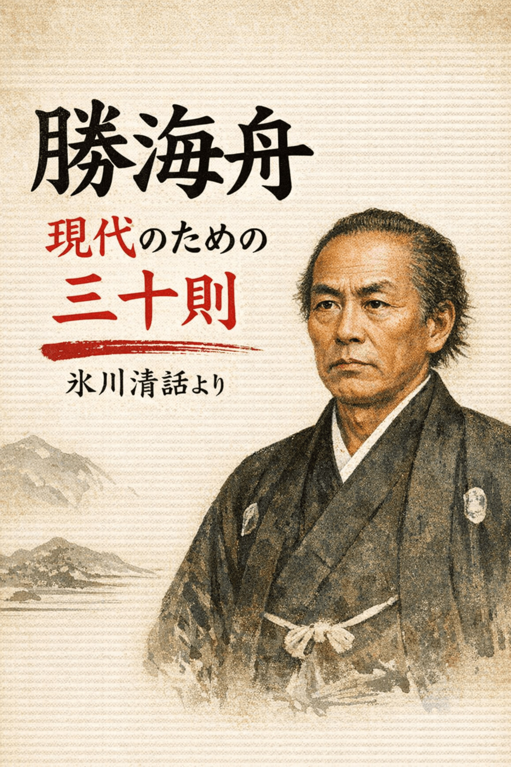 勝海舟を、現代に呼び出すという編集─『勝海舟　現代のための三十則　氷川清話より』を出版しました